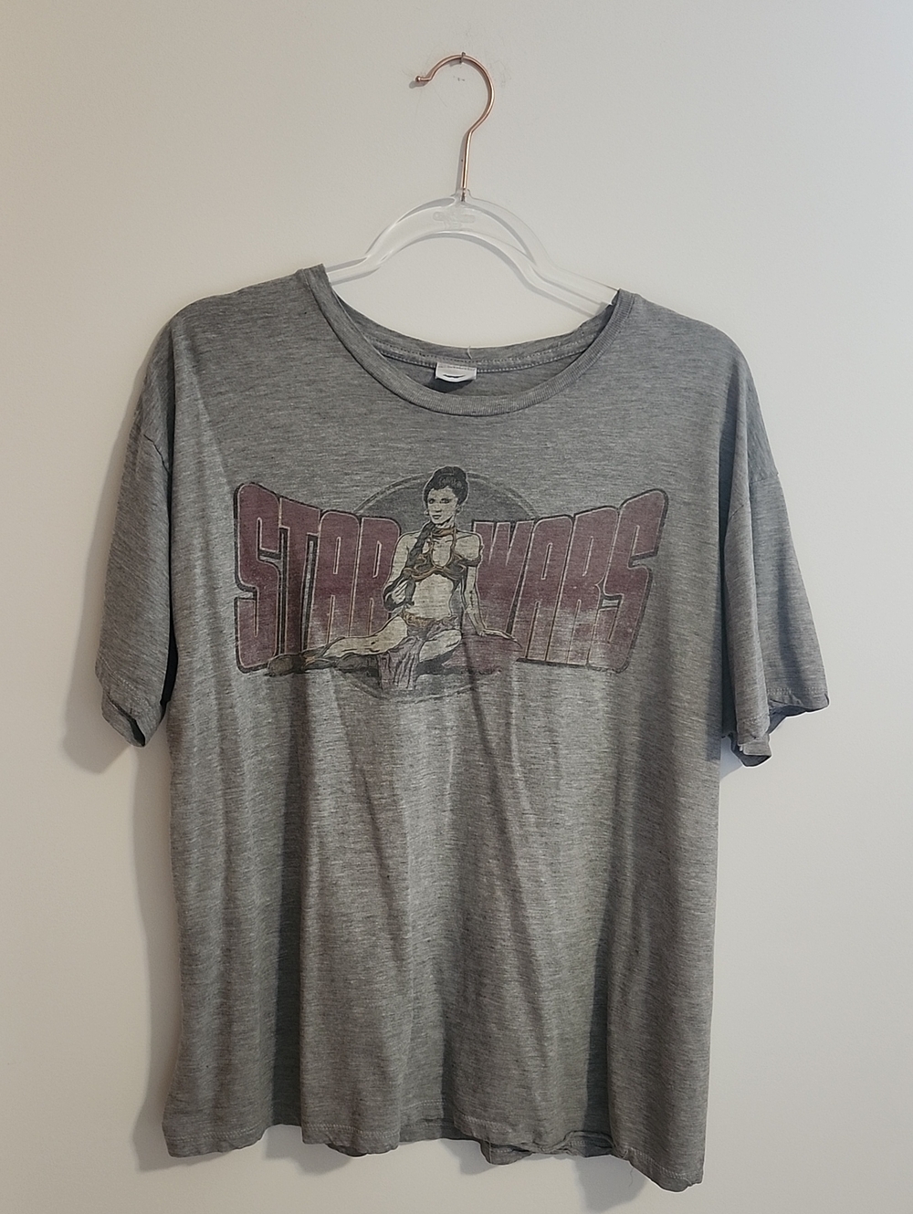 Star Wars Grey Tee with Vintage Princess Leia Graphic